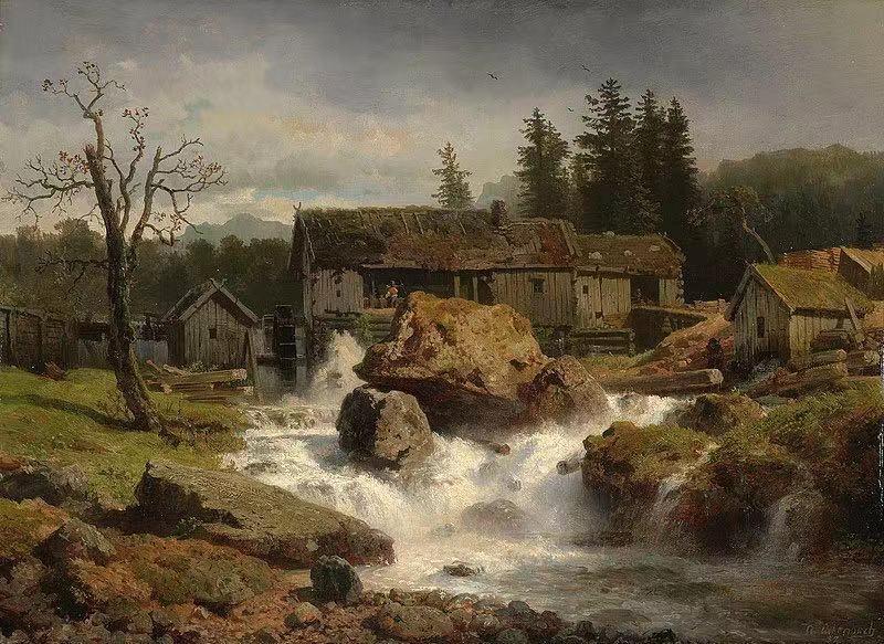 The Mill,Andreas Achenbach