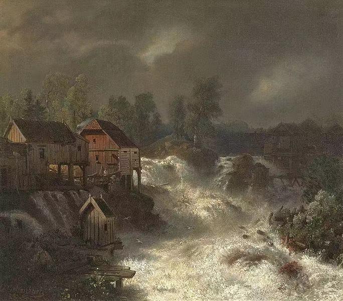 Wasserfälle von Trollhättan,Andreas Achenbach