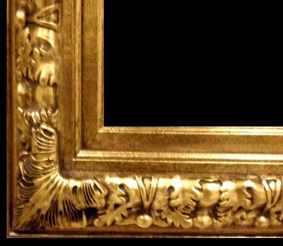 Wooden frame in golden color, 20x24 ins