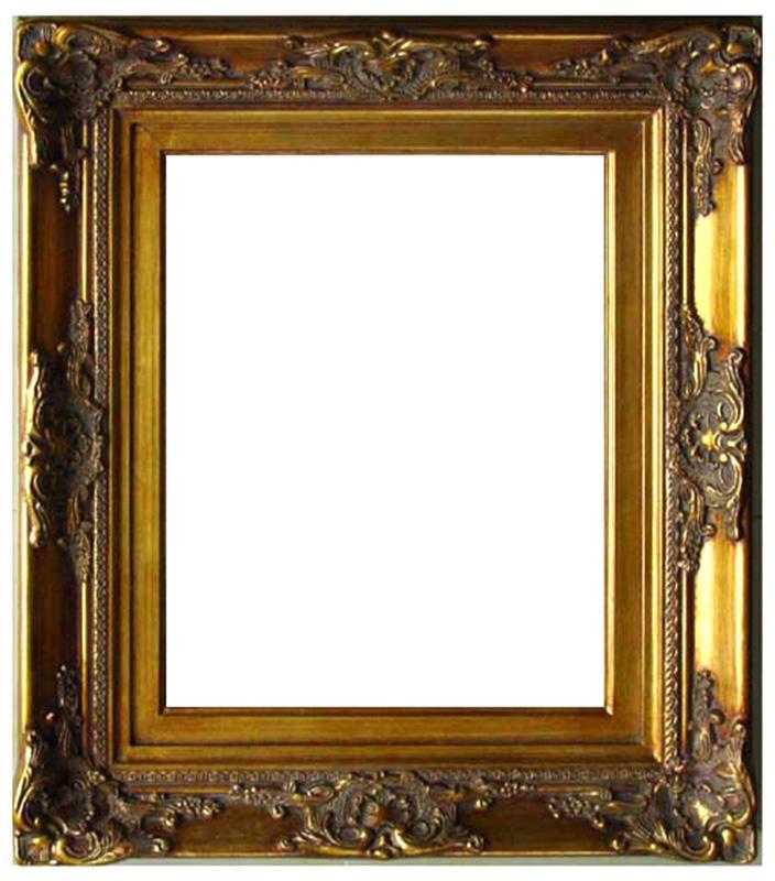 16x20 ins Wooden frame in golden color