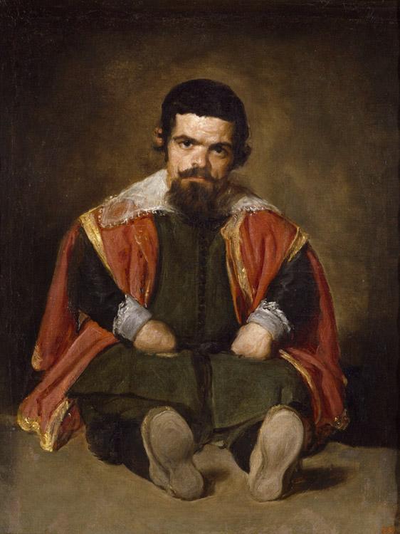 A Dwarf Sitting on the Floor,Diego Velazquez,50x40cm