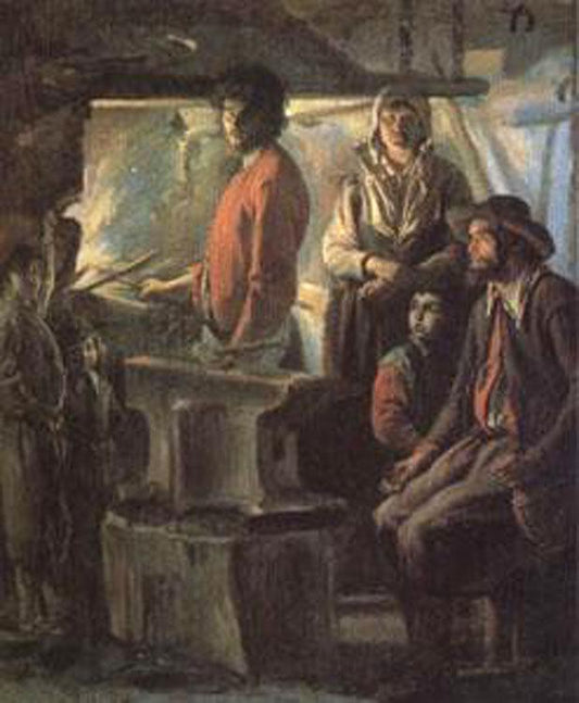 A Farrier in His Forge,Louis Le Nain,60x50cm