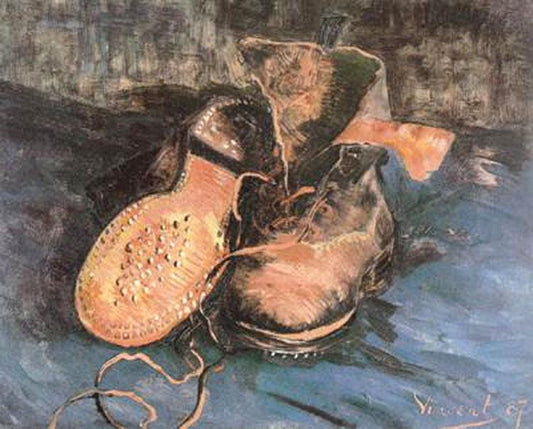 A Pair of Shoes,Vincent Van Gogh,34x41.5cm