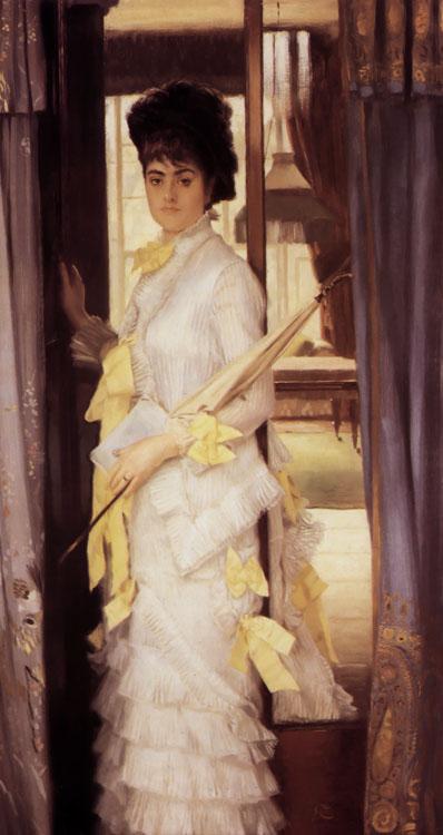 A Portrait (Miss Lloyd),James Tissot,80x40cm