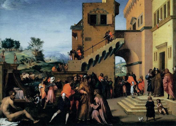A Story from the Life of Joseph the,Andrea del Sarto,50x40cm