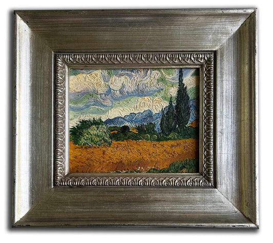 A Wheatfield, with Cypresses Vincent van Gogh, 39x44 cm eller 16x18 ins