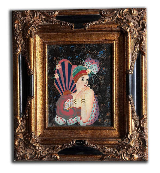 Abstract an elegant woman, 40x45 cm eller 16x18 ins