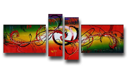 Abstract, includes 4 parts, 100x48 ins