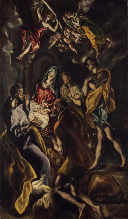 Adoration of the Shepherds,El Greco,60x35cm
