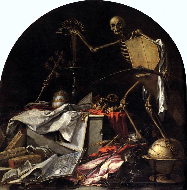 Allegory of Death,Juan de Valdes Leal,50x50cm