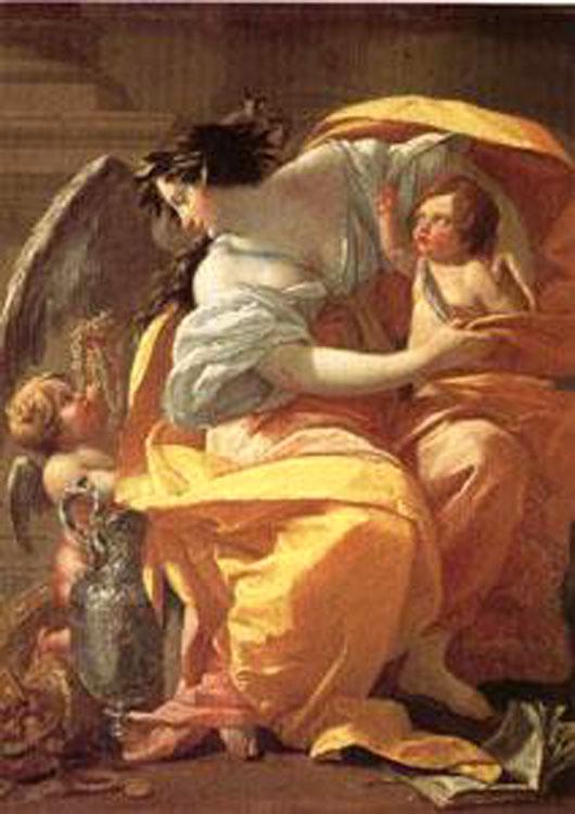 Allegory of Wealth,Simon Vouet,60x40cm