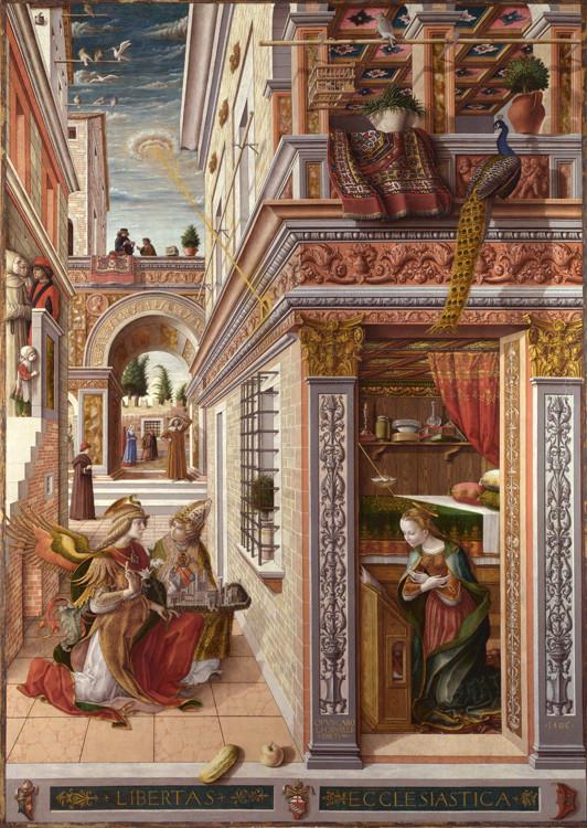 Annunciation whit St Emidius,Carlo Crivelli,60x40cm