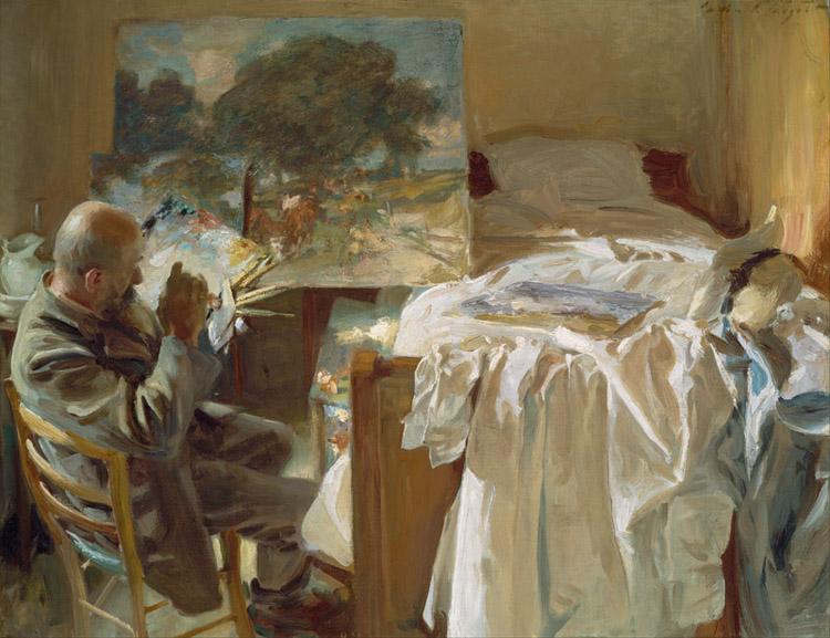Artist in His Studio,John Singer Sargent,72.4x71.9cm