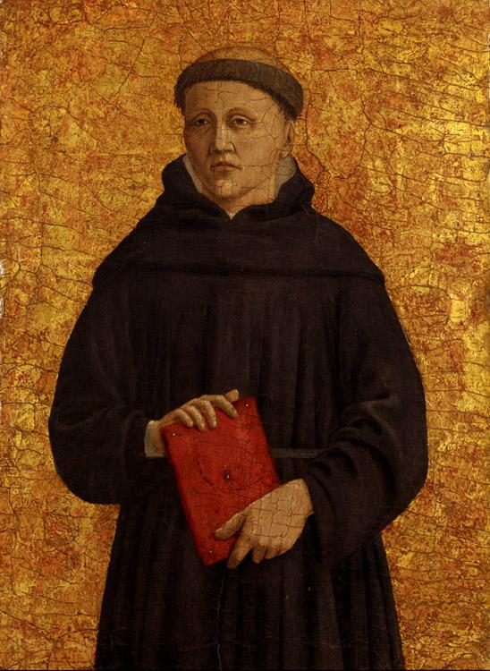 Augustinian monk,Piero della Francesca,50x40cm