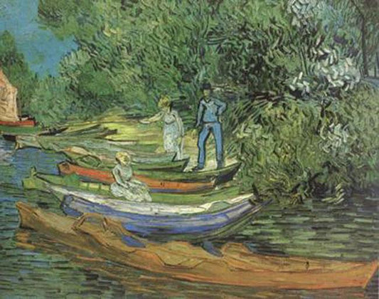 Bank of the Oise at Auvers,Vincent Van Gogh,60x50cm