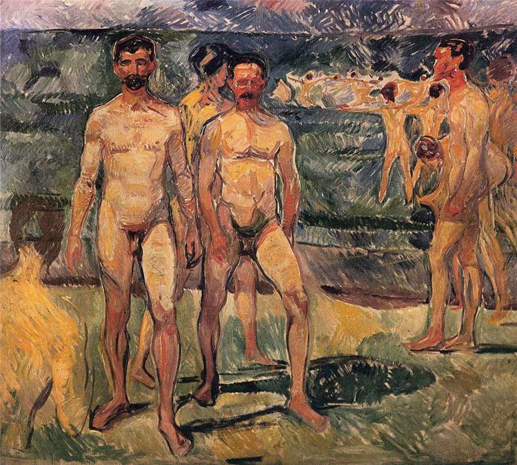 Bather,Edvard Munch,50x45cm