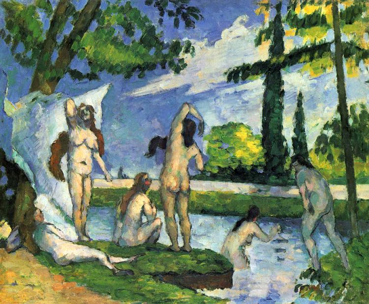Bathers,Paul Cezanne,38.1x46cm