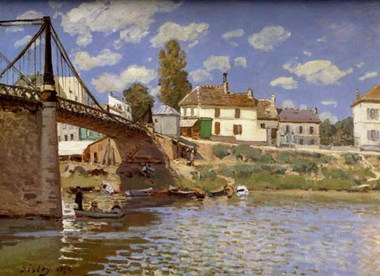 Bridge at Villeneuve-la-Garenne, Alfred Sisley, 50x40 cm