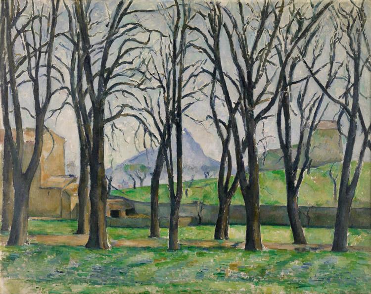 Chestnut Trees at the jas de Bouffan in,Paul Cezanne,50x40cm