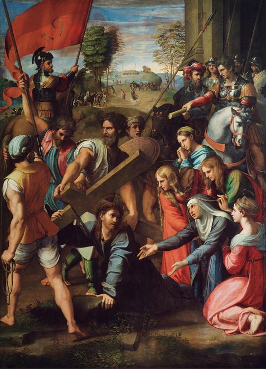 Christ Falls on the Road to Calvary,Raphael,50x40cm