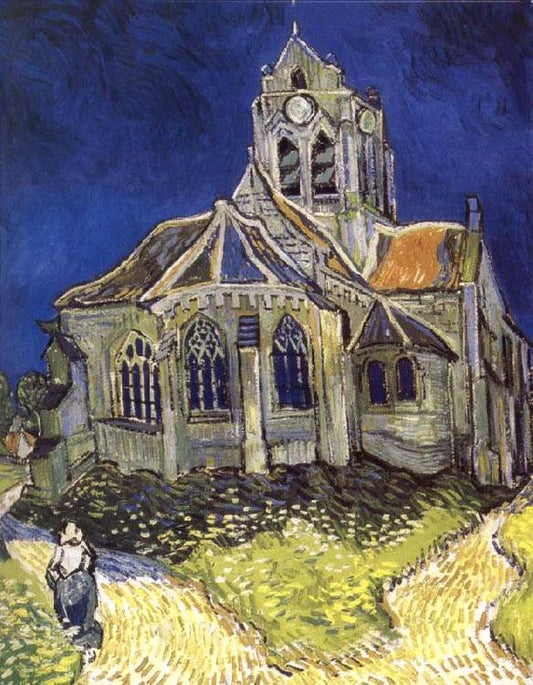Church at Auvers,Vincent Van Gogh,60x50cm