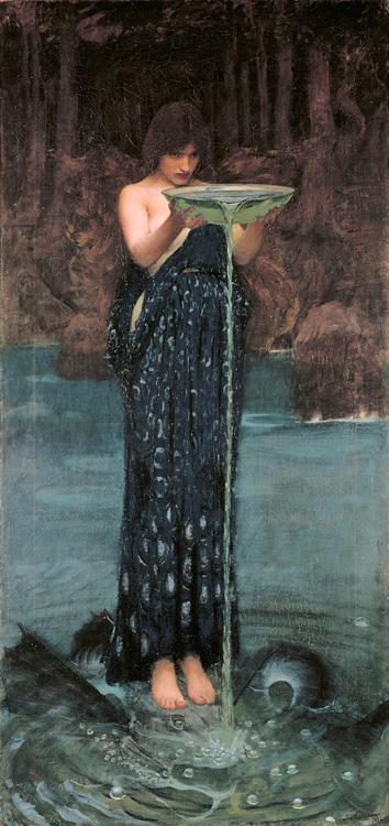 Circe Invidiosa,John William Waterhouse,80x40cm