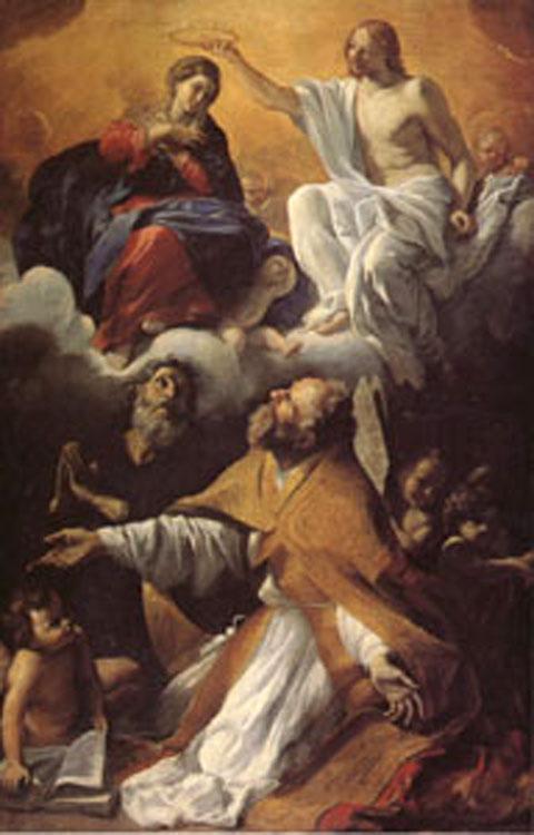 Coronation of the Virgin with St.Augustine, LANFRANCO, Giovanni