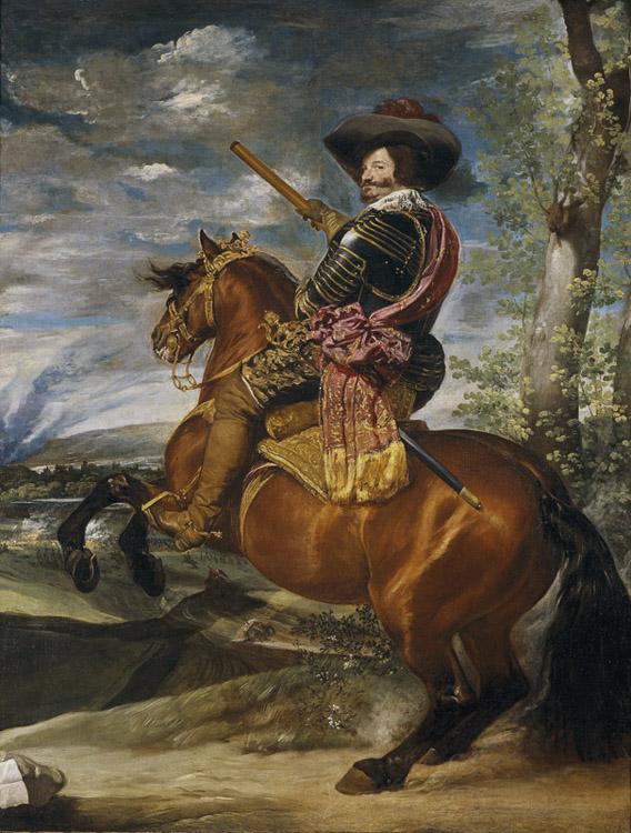 Count-Duke of Olivares on Horseback,Diego Velazquez,50x40cm