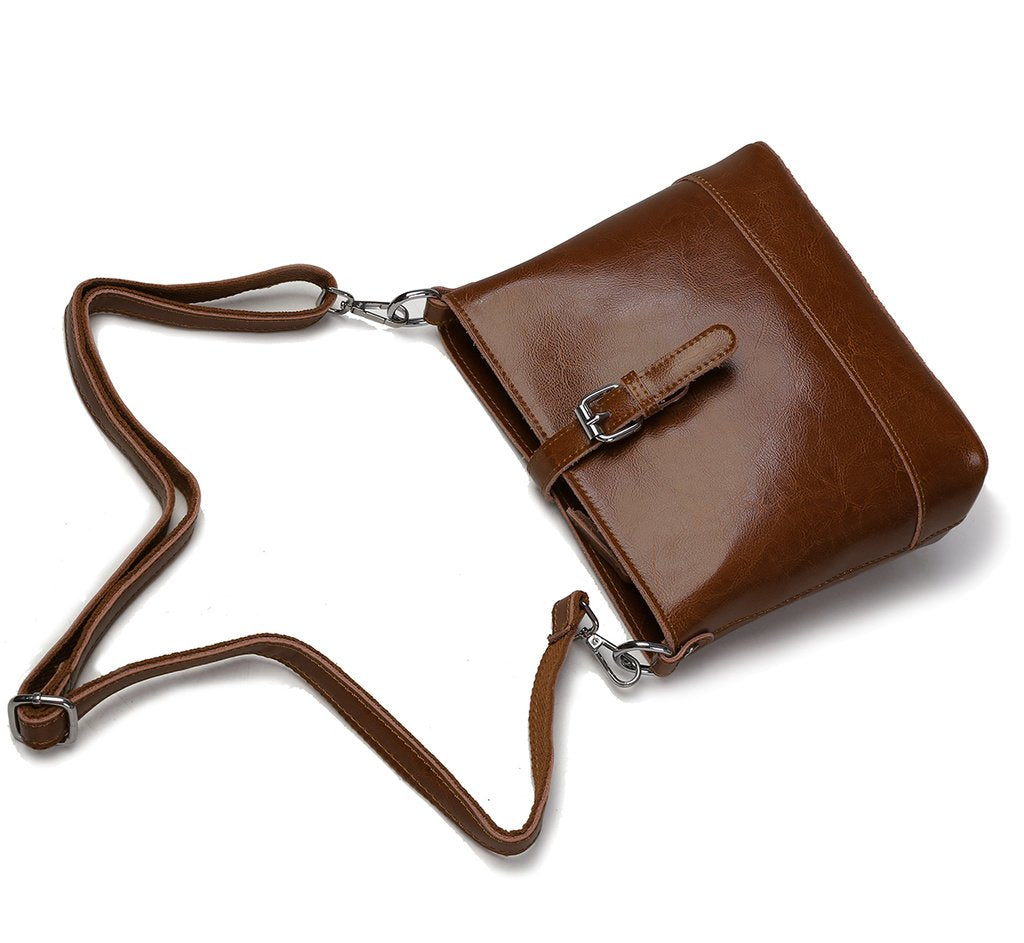 Cow leather shoulder bag or cross-body bag K1382B