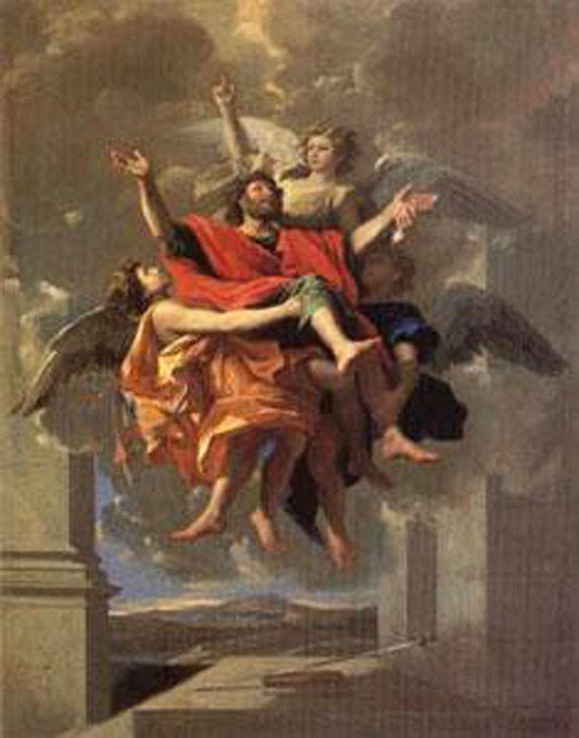Ecstasy of ST Paul,Nicolas Poussin,50x40cm