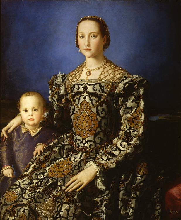 Eleonora of Toledo and her Son Giovanni,Agnolo Bronzino,50x40cm