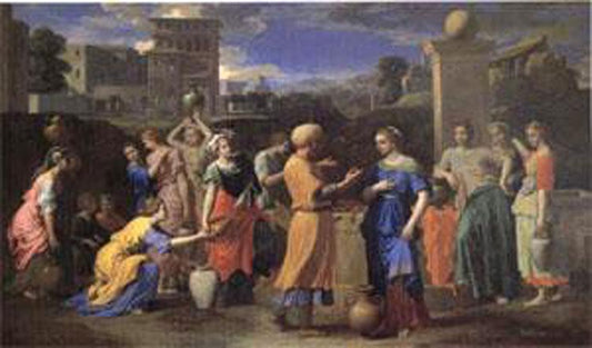 Eliezer and Rebecca,Nicolas Poussin,60x40cm