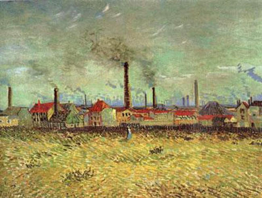 Factories at Asnieres Seen from the Quai de Clichy,Vincent Van Gogh