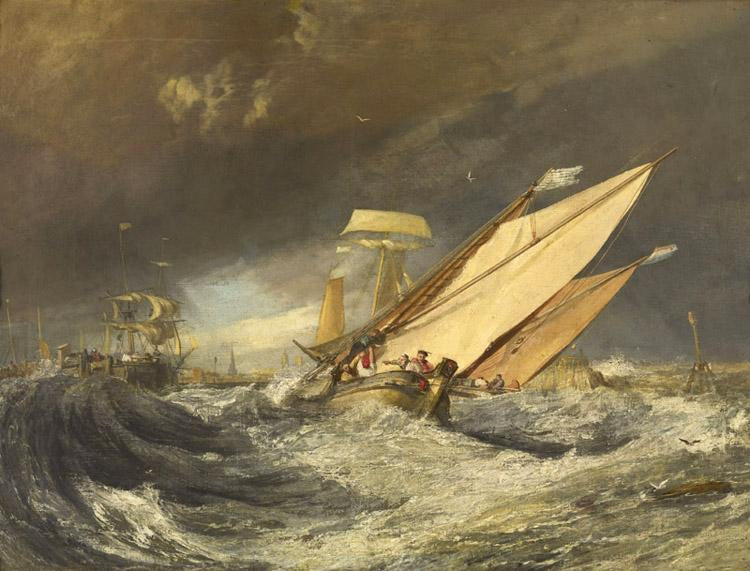 Fishing boats entering,Joseph Mallord William Turner,50x40cm