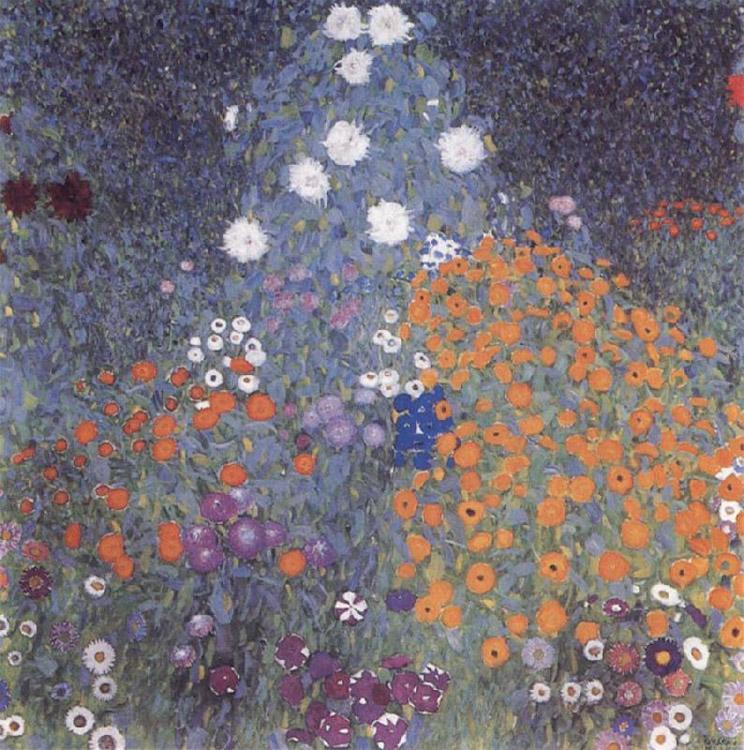 Flower Garden,Gustav Klimt,50x50cm