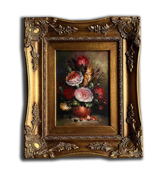 Flowers, hand-painted 20x25 cm eller 8x10 ins