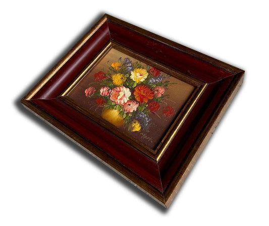 Flowers, hand-painted 21x26 cm eller 8x10 ins