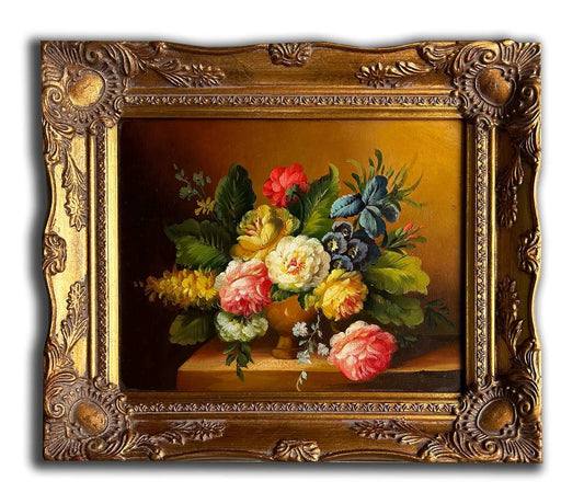Flowers, hand-painted 28x33 cm eller 11x13 ins