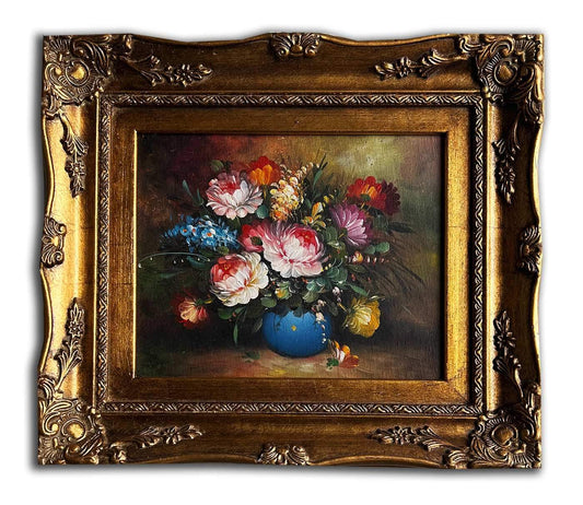 Flowers, hand-painted 33x38 cm eller 13x15 ins