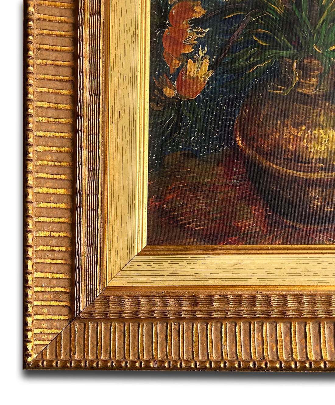 Flowers in Copper Vase By Van Gogh 37x42 cm eller 15x17 ins