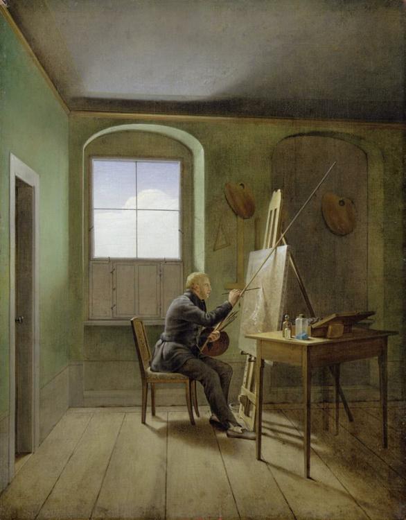 Friedrich Painting in his,Georg Friedrich Kersting,54x42cm