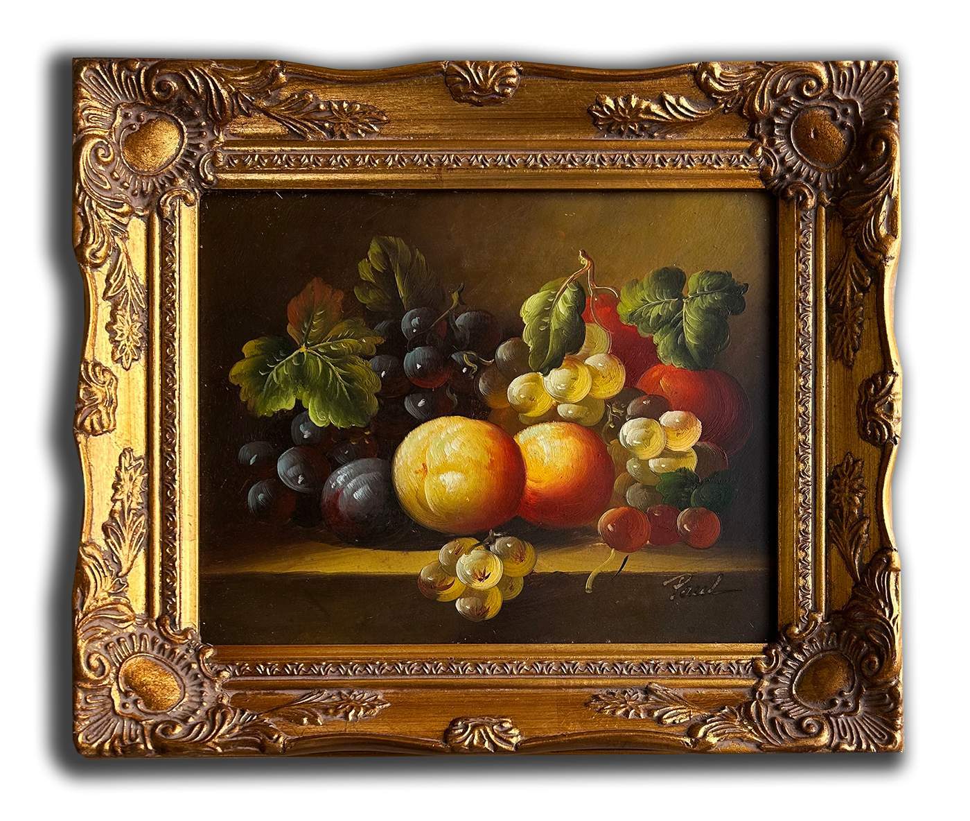 Fruits, hand-painted 28x33 cm eller 11x13 ins