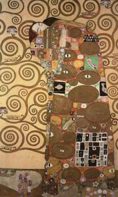Fulfilment,pattern for the Stoclet Frieze,around,Gustav Klimt,60x40cm