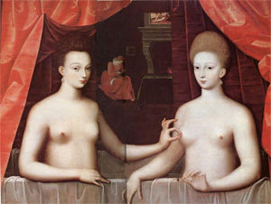 Gabrielle d'Estrees and One of Her Sisters, Fontainebleau
