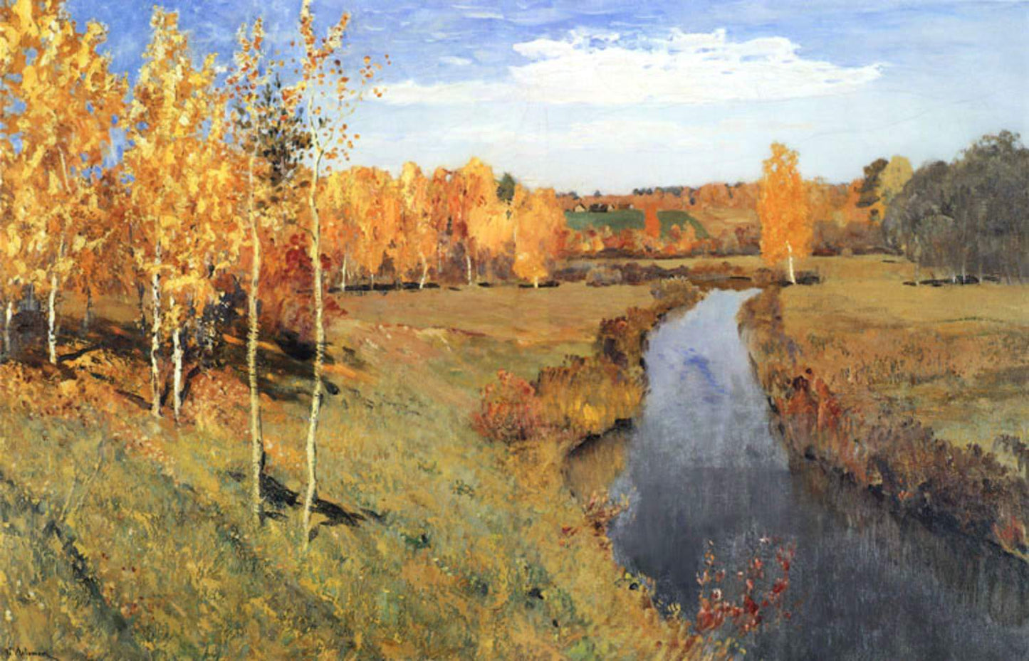 Golden autumn,Isaac Levitan,60x40cm