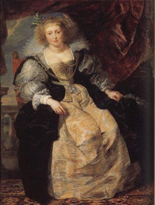 Helena Fourment Seated on a Terrace, Peter Paul Rubens