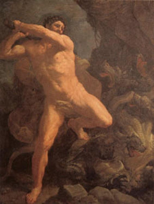 Hercules Vanquishing the Hydra,Guido Reni,50x40cm