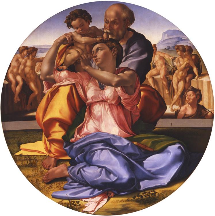 Holy Family,Michelangelo Buonarroti,50x50cm