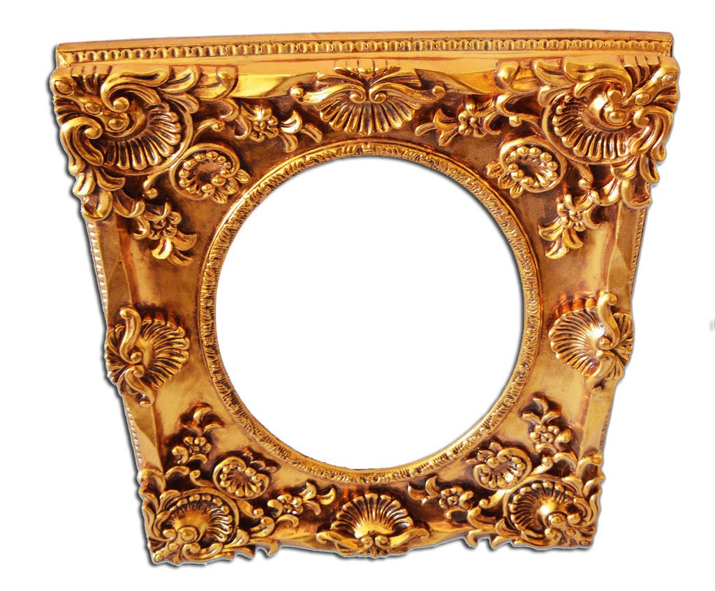 Inner size 28x39 cm, golden frame