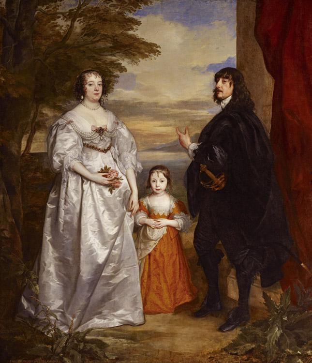 James Seventh Earl of Derby,His Lady,Anthony Van Dyck,50x43cm